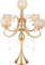 5-Arm Gold Candelabra Candle Holder Crystal Centerpieces for Table Decor 65cm Tall Elegant Design Wedding Gifts