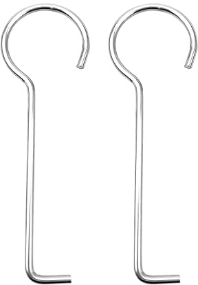 Abflussschlüssel-Hebehaken, 304 Edelstahl, Abflussrost, Abziehschlüssel für Duschablauf, tägliche Reinigung, Silber, 2 Stück
