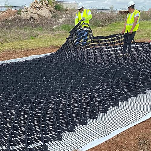 Bodengitter Flexible Geogitter Unterbauarbeiten - 1m/ 2m / 3m / 4m / 5m / 6m Breite, HDPE-Erbsenkies-Kiesstabilisator-Geogitter für Die Landschaftsgestaltung, an Ort Und Stelle Halten