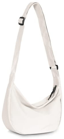 benpen Damen Halbmond Crossbody Schultertasche, Hobo tasche Crossbody Bag damen, Einfarbige Tragbare Shoulder Bag Umhängetasche mit verstellbarer Schultergur