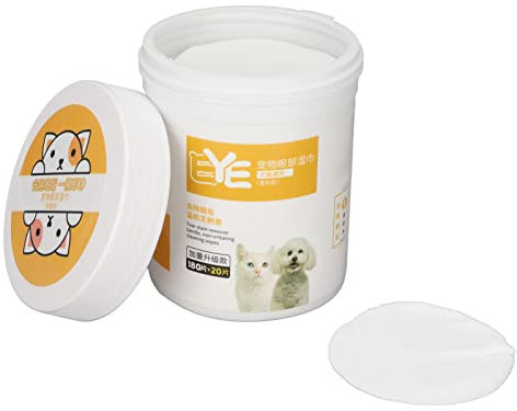 Lingettes Pour les Yeux De Chien, Lingettes Anti-taches Pour les Yeux De Chien, 200 Tampons De Nettoyage Pour les Yeux De Chiot, élimine la Saleté Et les Décharges Pour les Yeux des Chiens Et des Chat