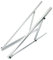 GooEquip Support panneau solaire 104cm en aluminium robuste,Support toit panneaux solaires angle réglable,Montage sur panneau solaire bateau,camping-car,toit,système hors 3C7045WH46R16TXE3 Argenté