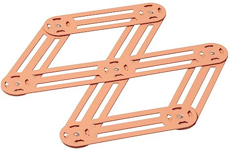 Roger Orfèvre - Dessous de plat étirable vintage vieux rose