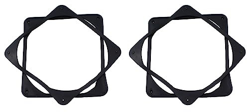 TAODAN 4pcs 120mm Black Antivibration Rubber Fan Gasket Shock Absorption Pad for Computer PC Case, Black