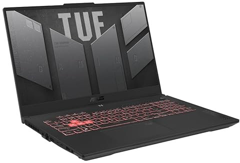 ASUS TUF Gaming A17 (2023) Computer portatile da gioco, display FHD 17,3 144 Hz, GeForce RTX 4050, AMD Ryzen 9 7940HS, 16GB DDR5, 1TB PCIe 4.0 SSD, Wi-Fi 6, Windows 11, FA707XU-EH94