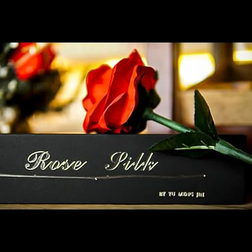 Rose Seide Zaubertricks Weiße Rose wechselt zu Rot Farbe ändern Blume Seide Magier Bühne Illusionen Gimmicks Mentalismus Requisiten