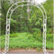Arche de jardin décorative en métal avec tonnelle à roses noire/blanche, tube carré de 20 mm, support en treillis de fer durable pour plantes grimpantes, arches de pergola (couleur : noir, taille