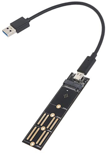 USB3.1 Adapter Card for M.2 NVME SSD USB 3.1 10Gbps M.2 NVMe B+M Key Support UASP Trim SSD 2230/42/60/80 M.2 Sata NVME USB 3.1 Hard Drive Adapter Type C to USB 3.0 Cable Card