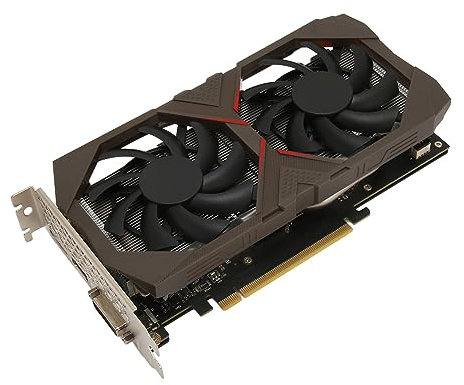 KIMISS 1660 6GB Grafikkarte, GTX1660 6G GDDR6 192bit mit Dual Fan 192bit PCIE 3.0X16 Elektronik Computerzubehör Computerkomponenten Interne Karten Gaming Gpu Freeze Fans