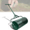 Épandeur de compost, rouleau à gazon, épandeur de jardin avec loquets latéraux améliorés, épandeur à mailles métalliques avec revêtement en poudre durable pour fumier, terre végétale,Black