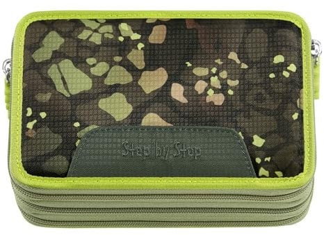 Step by Step XXL-Mäppchen „Dino Torex“ 43-teilig, grün, Dino-Design, mit Schreibutensilien vorbestückt, für Jungen ab der 1. Klasse