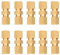 GVSS 10 Pcs Raccords d'écrous de Ligne de Frein en Laiton 4,75 mm, Raccord Frein Voiture,Connecteur de Conduite de Frein,Raccords de Ligne de Frein Hydraulique en Laiton pour Voiture