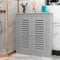 BAYTEWJX Radiator Covers Heater Covers for Home Protective Heating Cabinet with 2 Doors Wood Modern Heating Cover Cabinet Heat Dissipation Breathable Easy to Clean for Living Room Corridor.