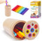 Joozmui Holz Montessori Spielzeug ab 1 2 Jahr, Holzspielzeug Motorikspielzeug Baby Spielzeug 2 3 Jahr - Holz Sortier & Stapelspielzeug Geschenk für Kleinkinder Kinderspielzeug Lernspiele