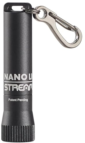 Streamlight 73020 Nano Light II 20-Lumens Miniature Keychain LED Flashlight with AAAA Alkaline Battery, Black