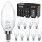 ChangM Ampoule LED E14, 5W (équivalent 50W) Ampoule de Bougie, Blanche Chaude 2700K, 560 lumens, Non Dimmable, lot de 10