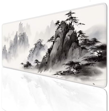 Tapis de Souris XXL Gamer 140x60x0.4cmTapis Souris Tree Tapis Gaming Grand Tapis de Bureau Base en Caoutchouc Antidérapante, sous Main Bureau à Bords Cousus pour Gamer, Ordinateur, PC, Bureau 3-884