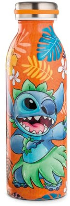 EGAN Stitch Wasserflasche – 500 ml, Edelstahl, doppelwandige Thermosflasche für heiße und kalte Getränke, auslaufsicher, umweltfreundlich, für Kinder