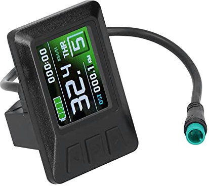 E Cycling LCD Display, 24V/36V/48V LCD 7C Color Large Screen Electric Cycle Computer Battery Display