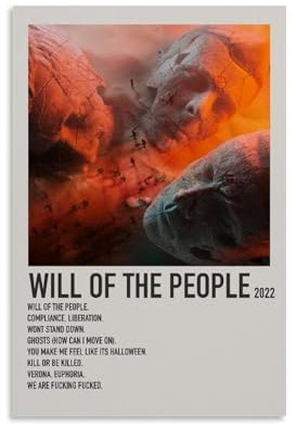 KLRXSPBR Poster Muse Will Of The People, dekoratives Gemälde, Leinwand, Wandposter und Kunstdruck, moderne Familienschlafzimmer-Dekoration, Poster, 20 x 30 cm