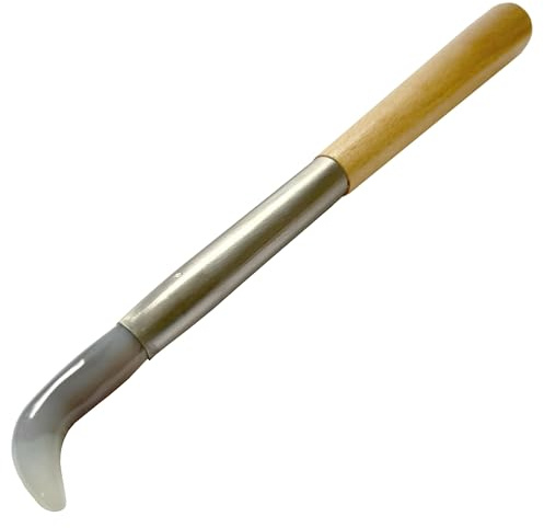 Curved Agate Burnisher Tool Polishing Jewellery Making for Gold and Silver