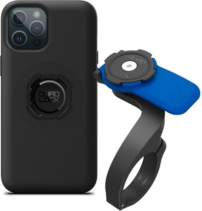Quad Lock Out Front Handlebar Bike Phone Mount (V3) with MAG Phone Case for iPhone 12 Pro Max