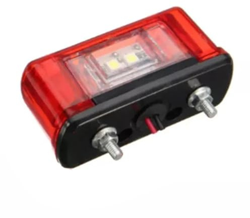Difmqf Universal Car LED License Number Plate Light Lamp 12-24v Led License Plate Car Truck Trailer Lorry Rear Tail Light