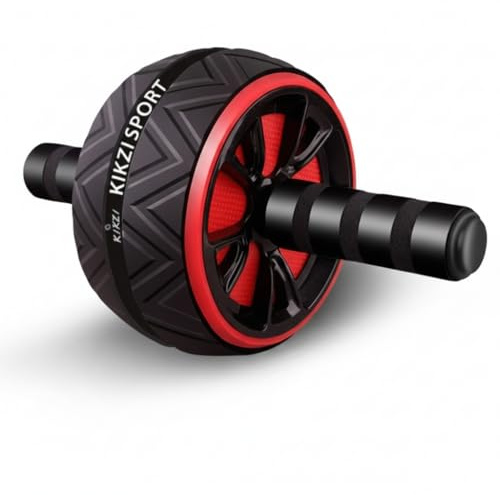 KIKZI® Ab Wheel Roller with Knee Mat, Dual Wheel Design for Core Strength Training, Heavy-Duty Construction, Comfort Foam Handles