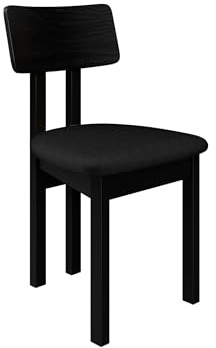 Mirjan24 Esszimmerstuhl Kizeko II, Polsterstuhl, Rahmen aus Buchenholz Gepolsterte Sitzfläche aus Stoff Stuhl für Arbeitszimmer Esszimmer Küchenstuhl (Schwarz/Kronos 07)