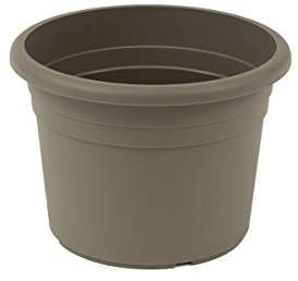 greemotion Pflanzkübel Fiona, UV-Beständiger Blumentopf aus Kunststoff, Pflanzgefäß mit Bodenlöchern, Volumen ca. 12 l, ca. Ø 35 x H 24,6 cm