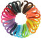 Quilling-Papier-Set, Papier-Quilling-Streifen, 3600 Streifen, 30 Farben, 39 cm Länge/Streifen (Papierbreite 3 mm)