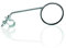 XLC Unisex – Erwachsene Fahrrad-Spiegel MR-K05, Silber, 75 mm