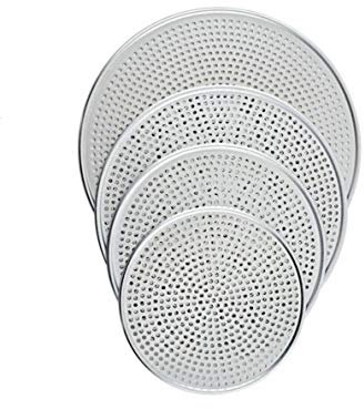 Aluminium Mega Pizza Screen Perforated Heavy Duty Pan Baking Tray Net Wire 6 to 18 inch ( UK Base Seller ) (10 inch - 25.40cm)