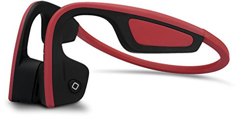 Boni Bone Conduction Headphones Wireless Sports Bluetooth 4.1 Headset Running Hands-free Earphone with NFC for iphone and Android (RED)