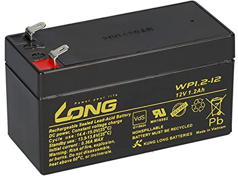 Akku WP1.2-12 kompatibel: MP1.2-12, NP1.2-12, B&B BP1.2-12, BP1.2-12CF-12V1.3, GS PE12V1.2, HITACHI, HP1.2-12, HP1.2-12. LC-R121R3P, PE12V1.2, PS-1212, PS-1212, 20121, FG20121 AKKUman Set