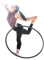 Play Juggling - Aerial Hoop fit für Luftakrobatik und Aerobic - Durchmesser 85 bis 110 cm - Befestigungsarten: Platte, Haken, Gurt, Balken, Decke - Geeignet für Aerobic, Lyra, Yoga, Akrobatik