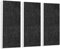 platino24 Schallabsorber-Set Colore aus Basotect G+ mit Akustikfilz, 3 Elemente in Anthrazit je 825x275x50mm, Verbesserung der Raumakustik