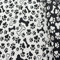 Jacquard Dekostoff Stoff Pfoten & Knochen Meterware Ecru-Schwarz