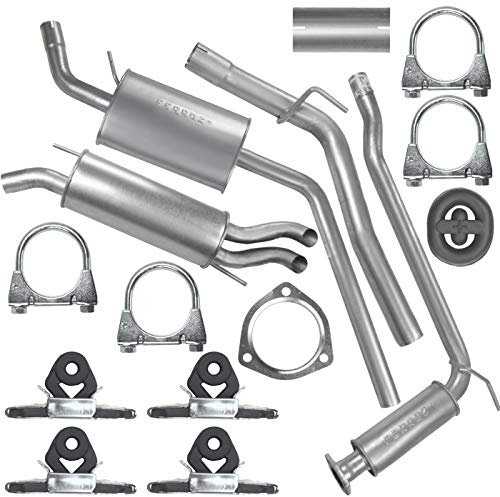 Adamot Schalldämpferset Mitteltopf Auspuff für Transporter T4 SWB, LWB 2.5 TDI