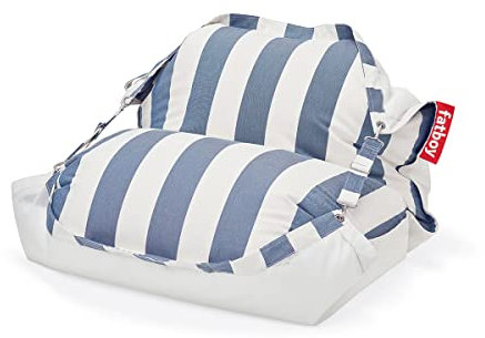 Fatboy® Original Floatzac gestreift, Ozeanblau | Sitzsack für Boden und auf dem Wasser | schnelltrocknend und schwimmend