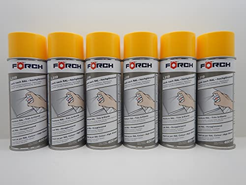 Förch SIGNALGELB GELB RAL 1003 LACK LACKSPRAY SPRAY SPRAYDOSE 400ML (6)