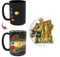 Zak Designs Marvel Keramik-Tasse und Teller mit Farbwechsel, für Kaffee, Tee, Frühstück oder Dessert, mit einzigartigem wärmereaktivem Kunstwerk (2-teilig, BPA-frei, Thanos)