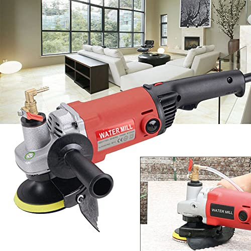 KOLHGNSE 220V Profi 1.4KW Nass-Steinschleifer Schleifmaschine Naßpolierer Diamant Auflage Satz