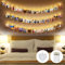 XiXiRan Guirlande LED pour Accrocher Photo, Accroche Photo Mural Sans Percer, 3M 20 LED Guirlande Photo Lumineuse pour Decoration Interieur Chambre,Mariage,Anniversaire,Saint Valentin, Blanc Chaud