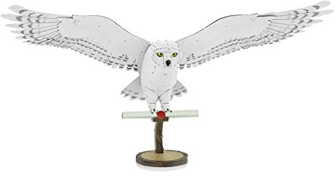 Fascinations PS2007 Metal Earth Metallbausätze - Harry Potter Schnee Eule Hedwig, lasergeschnittener 3D-Konstruktionsbausatz, 3D Metall Puzzle, DIY Modellbausatz mit 2.5 Metallplatinen, ab 14 Jahre