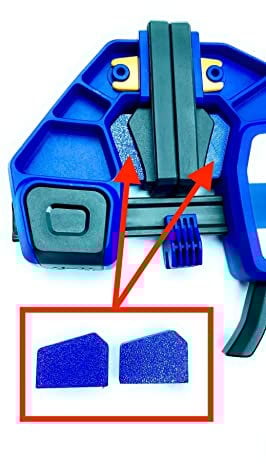 2-Piece Blue Clamp Spacer for Perfect Jaw Alignment with Irwin XP Quick Grip Clamps