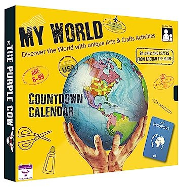 My World Adventskalender 2024 - Besuchen Sie 24 Länder, erkunden Sie verschiedene Kulturen, kreieren Sie originelle Arts & Crafts aus jedem Land! ab 9 Jahren