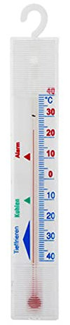 AMZLORD Mini Medidor de Temperatura con Gancho Colgando Digital Nevera Congelador Termómetro Herramienta