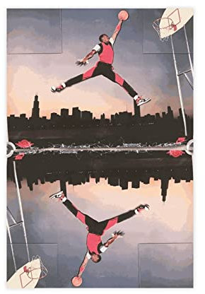 ZAPORA 1985 OG Jumpman Jordan Poster auf Leinwand, Wandkunst, Dekordruck, Bild, Gemälde für Wohnzimmer, Schlafzimmer, Dekoration, ungerahmt, 30 x 45 cm