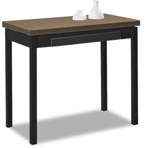 ASTIMESA Küchentisch, dunkle Eiche, 90 cm x 100 cm